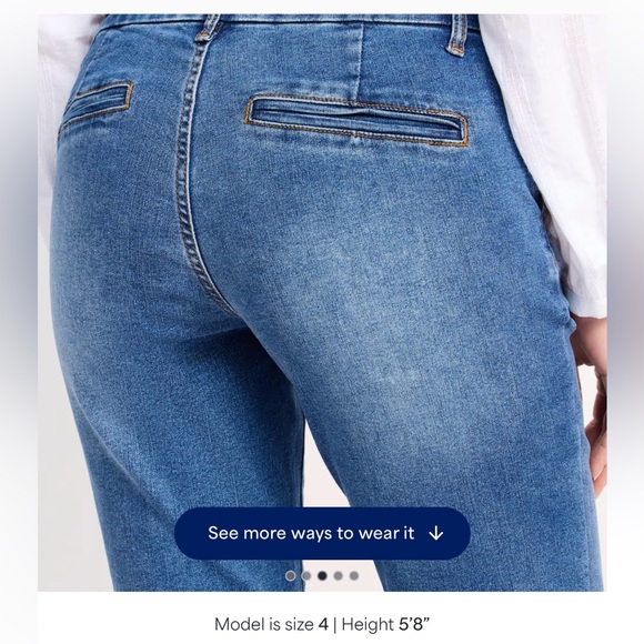 Women’s trouser pockets indigo bobyBootcut Jeans size 12 stitch fix - Picture 4 of 5